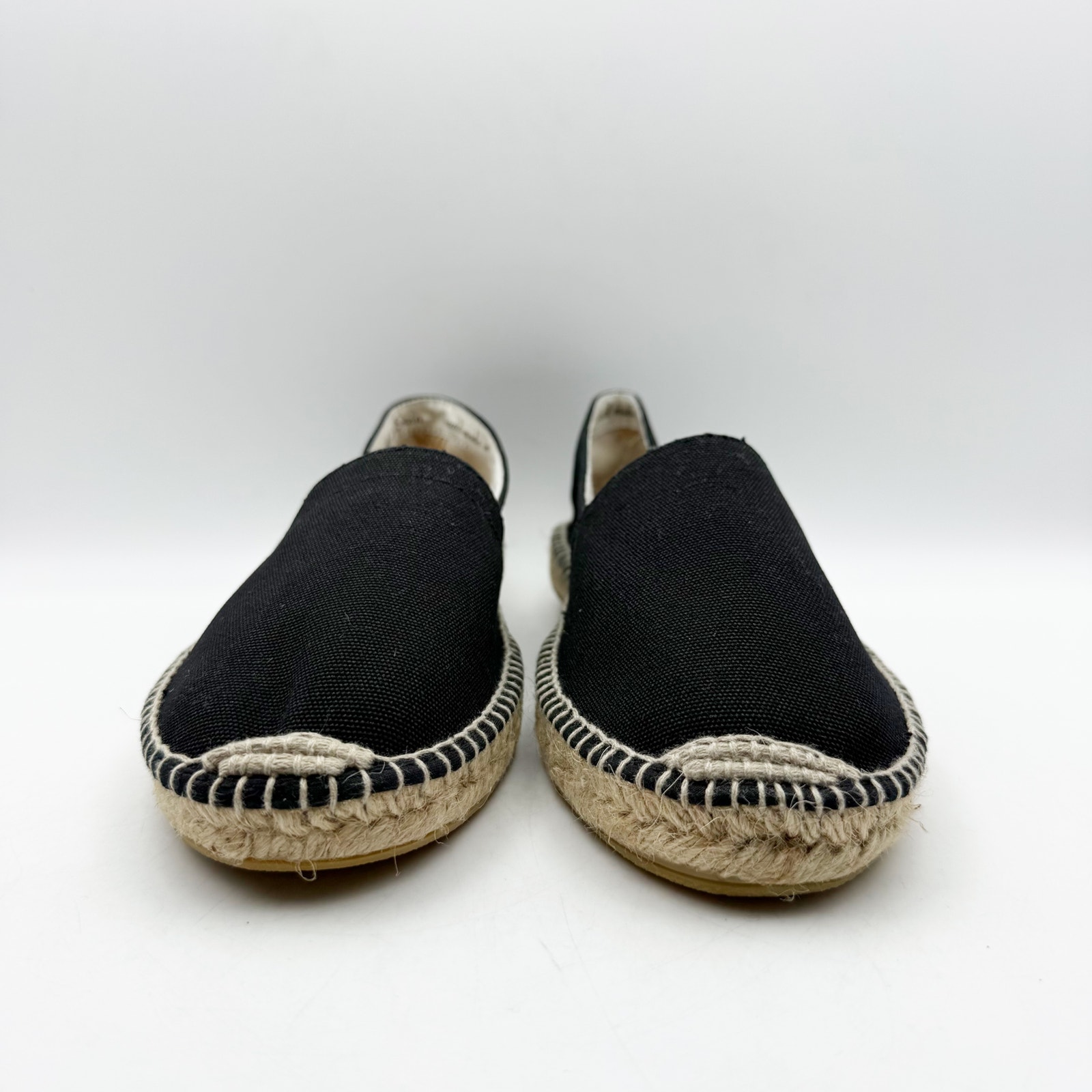 Viscata Mens Sitges Espadrille Flats Eu 42 Us 9 Black Slip On Nib — image 6 of 8
